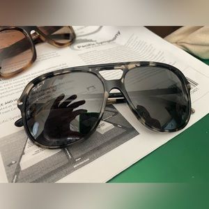 Ray-Ban, silver, tortoise, aviator, polarized, sunglasses